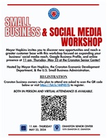 Mayor Hopkins Announces Small Business Workshop